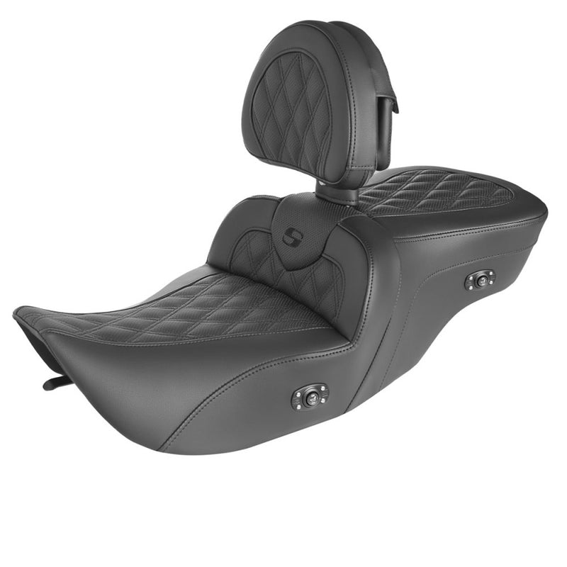Saddlemen Roadsofa Lattice Stitch Sitz für Harley