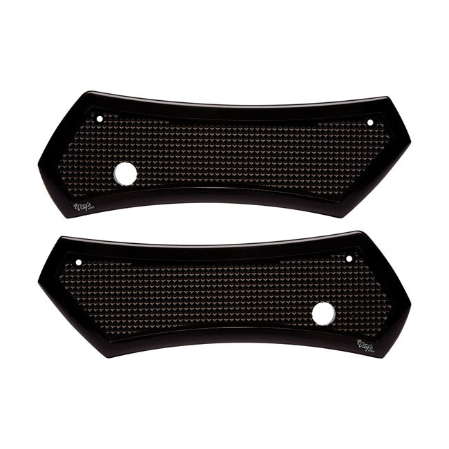 Vity's Design Diamant-Satteltaschenverschlussabdeckungen für Harley