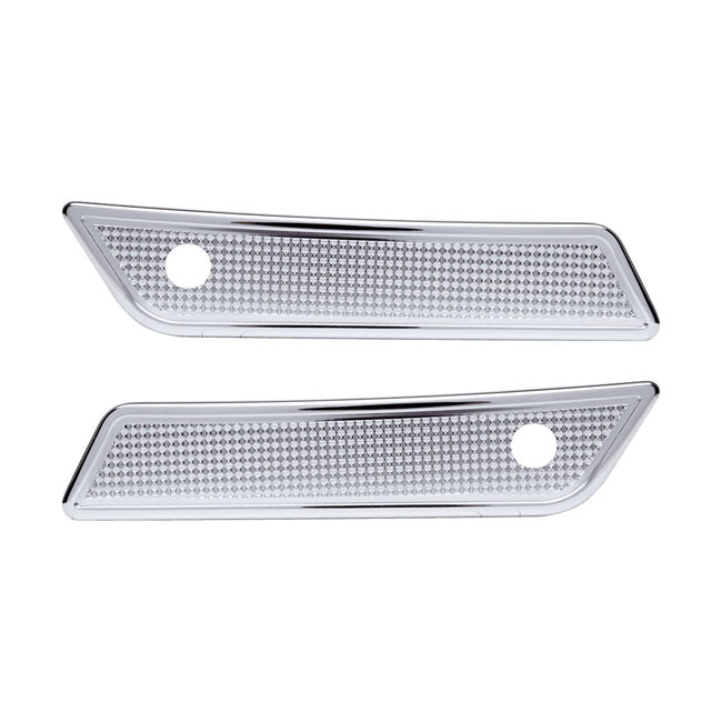 Vity's Design Diamant-Satteltaschenverschlussabdeckungen für Harley