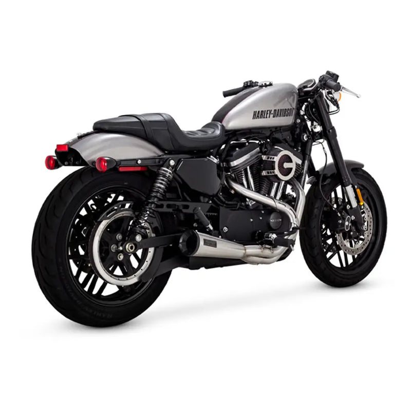 Vance & Hines 2-into-1 Edelstahl-Upsweep-Auspuff für Harley