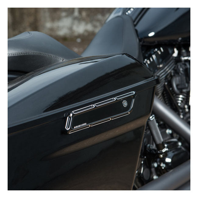 Arlen Ness Abgeschrägte Satteltaschenverschlussabdeckungen für Harley