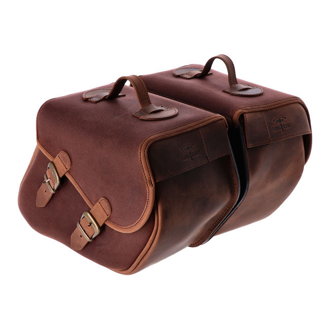 Longride Heritage 23L Click-On Motorrad-Satteltaschen-Set