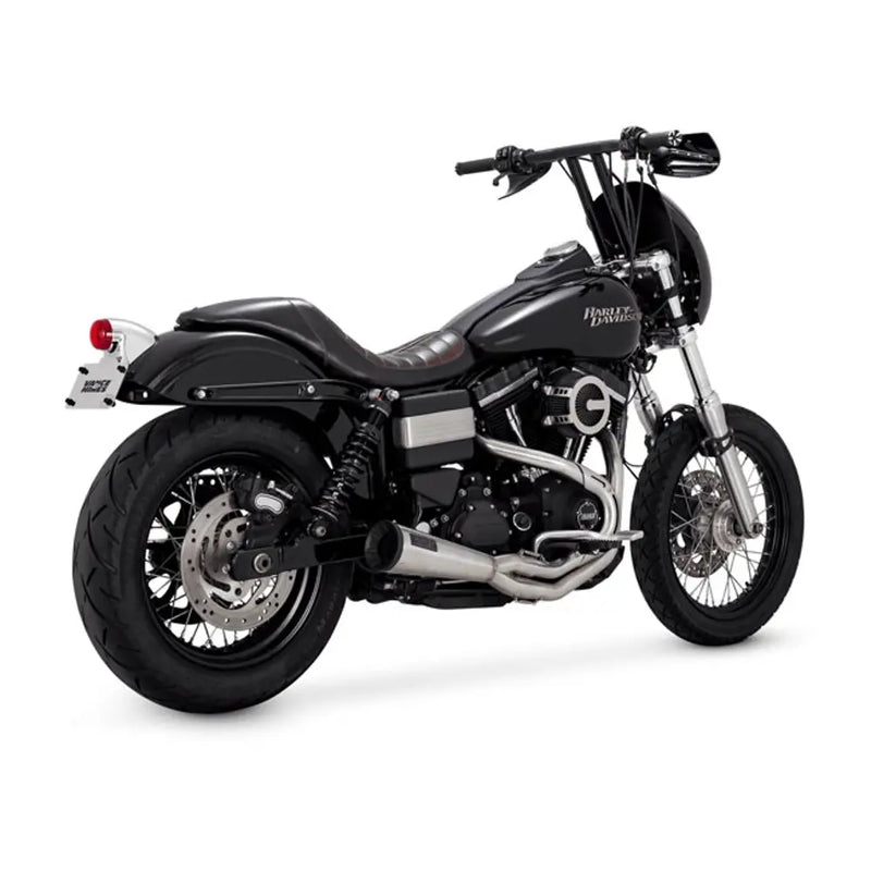 Vance & Hines 2-into-1 Edelstahl-Upsweep-Auspuff für Harley