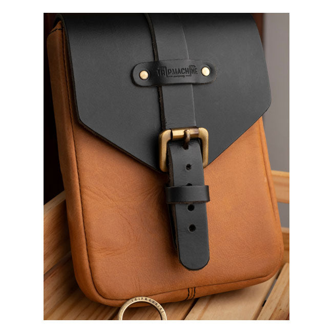 Trip Machine Vintage Leder 1,3 l Motorrad-Tankrucksack