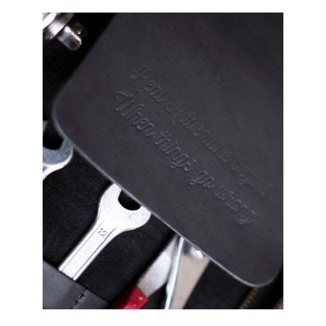 Trip Machine Leder-Werkzeugrolle für Motorräder