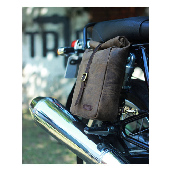 Trip Machine Vintage Leder 3,3 l Motorrad-Satteltasche / Umhängetasche