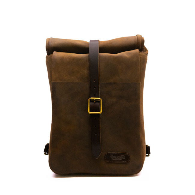 Trip Machine Vintage Leder 3,3 l Motorrad-Satteltasche / Umhängetasche