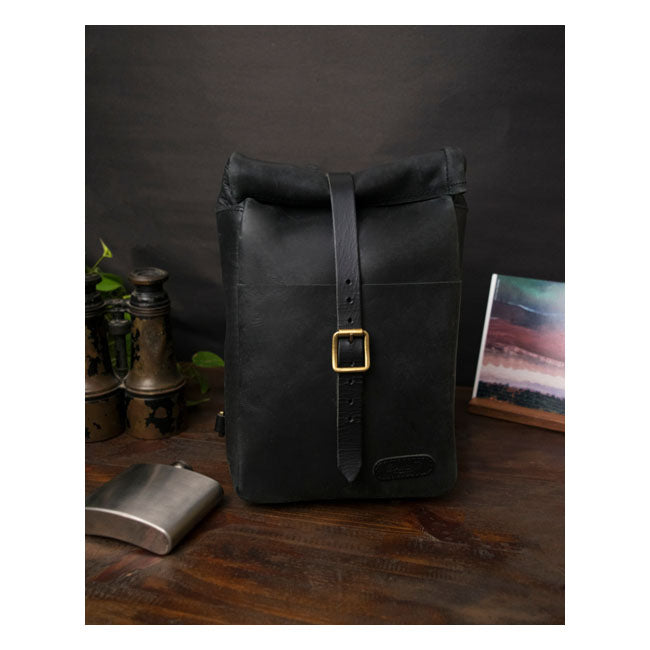 Trip Machine Vintage Leder 3,3 l Motorrad-Satteltasche / Umhängetasche