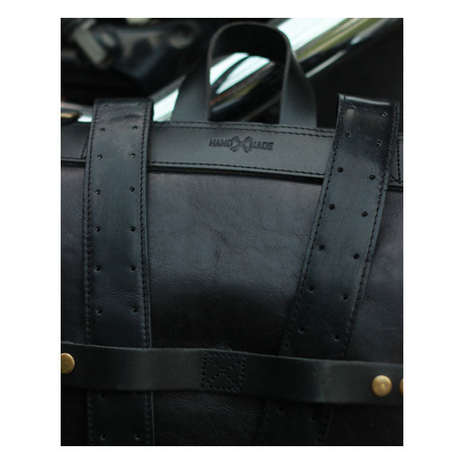 Trip Machine Vintage Leder 15L Motorrad-Satteltasche / Rucksack