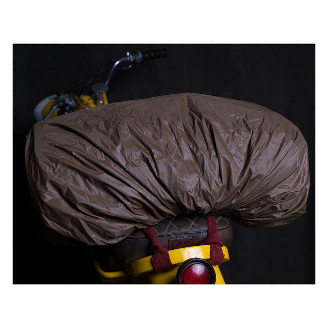 Trip Machine Vintage Leder-Motorrad-Reisetasche im Militärstil