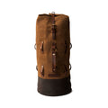 Trip Machine Vintage Leder-Motorrad-Reisetasche im Militärstil