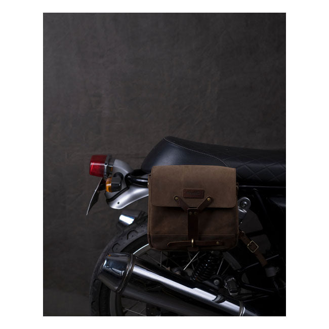 Trip Machine Vintage Leder Motorrad Kuriertasche