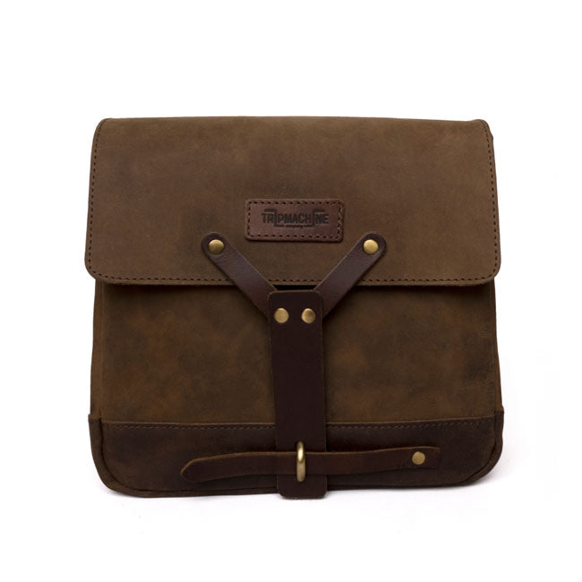 Trip Machine Vintage Leder Motorrad Kuriertasche