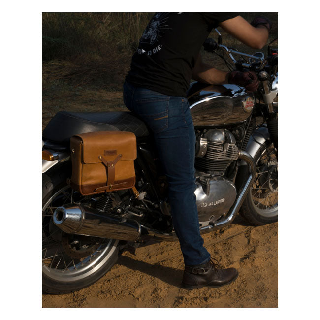 Trip Machine Vintage Leder Motorrad Kuriertasche