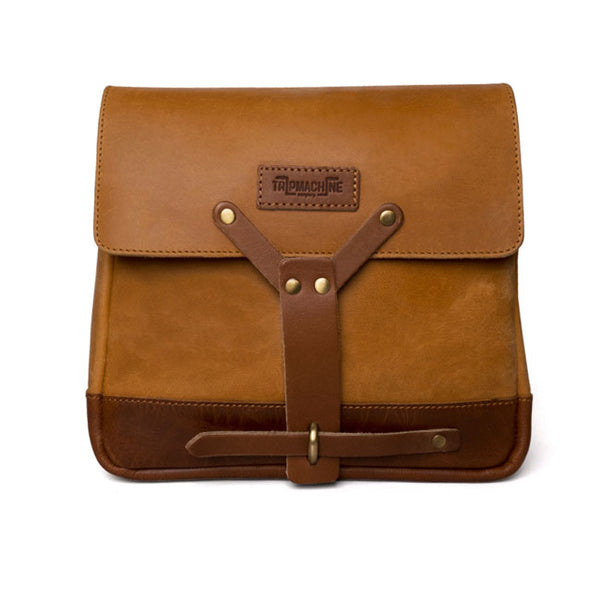 Trip Machine Vintage Leder Motorrad Kuriertasche