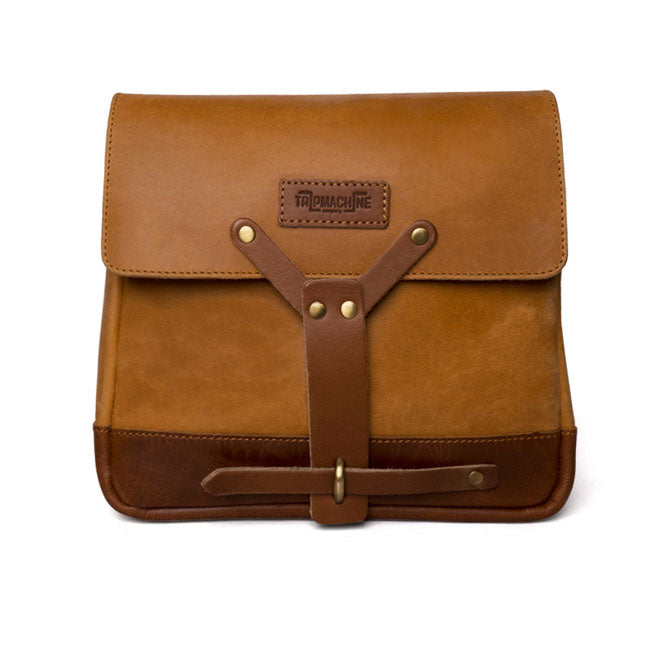 Trip Machine Vintage Leder Motorrad Kuriertasche