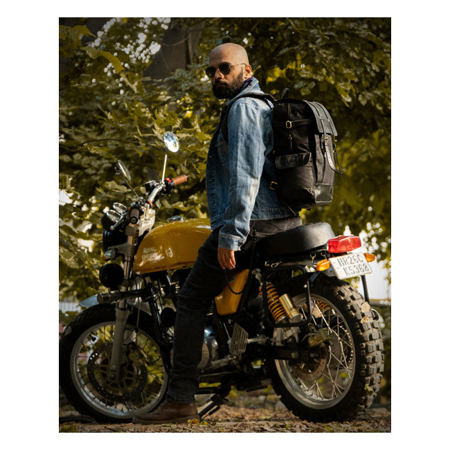 Trip Machine Vintage Rambler Motorrad-Satteltasche / Rucksack