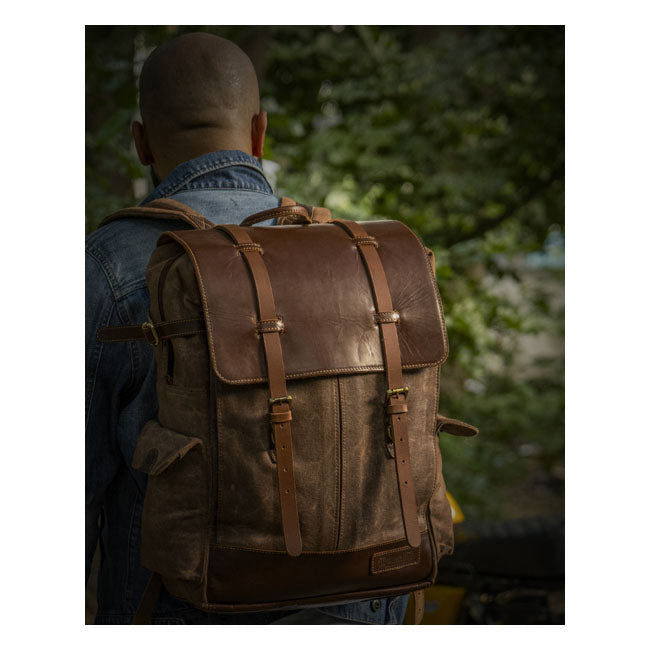 Trip Machine Vintage Rambler Motorrad-Satteltasche / Rucksack