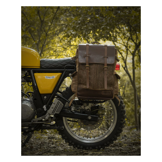 Trip Machine Vintage Rambler Motorrad-Satteltasche / Rucksack
