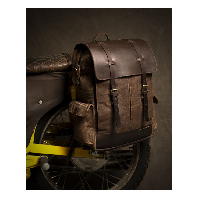 Trip Machine Vintage Rambler Motorrad-Satteltasche / Rucksack
