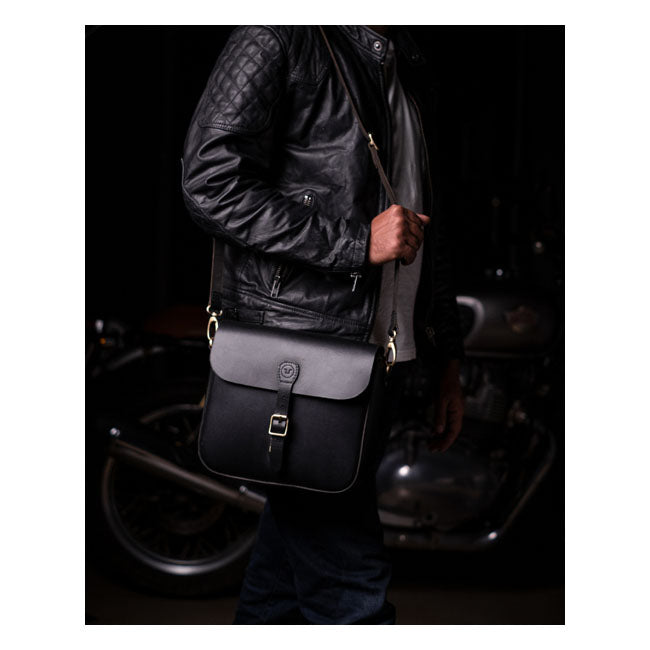 Trip Machine Classic Motorrad-Satteltasche aus Leder