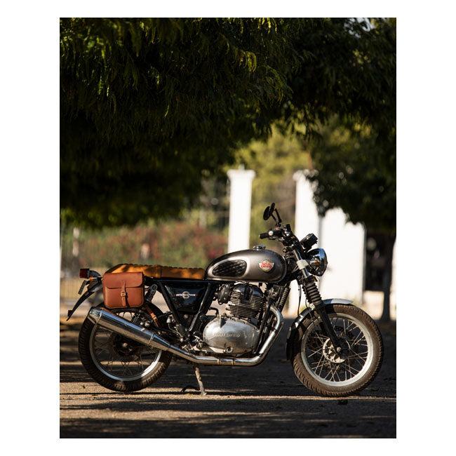 Trip Machine Classic Motorrad-Satteltasche aus Leder