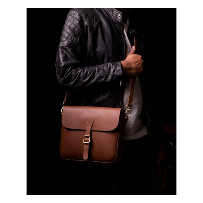 Trip Machine Classic Motorrad-Satteltasche aus Leder