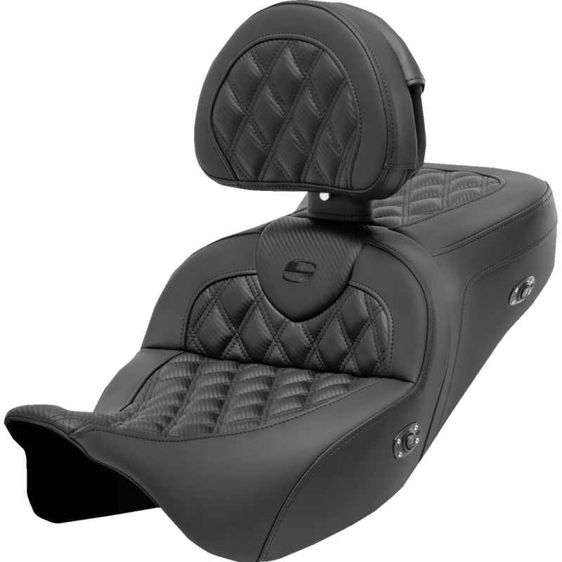 Saddlemen Roadsofa Lattice Stitch Sitz für Harley