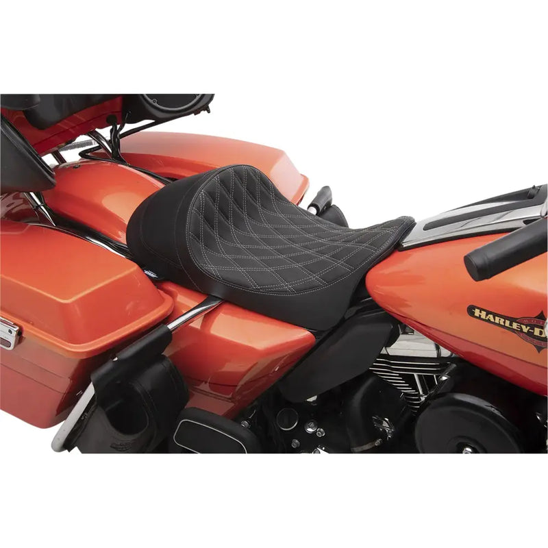 Drag Specialties EZ-ON Flacher Solo-Sitz für Harley