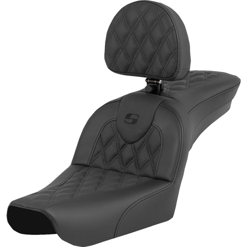 Saddlemen Roadsofa Lattice Stitch Sitz für Harley