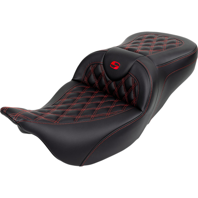 Saddlemen Roadsofa Lattice Stitch Sitz für Harley