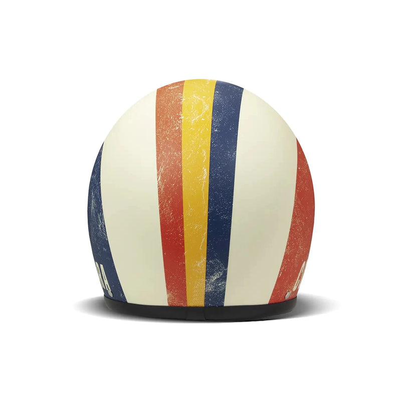 DMD Offener Motorradhelm mit Retro-Grafik