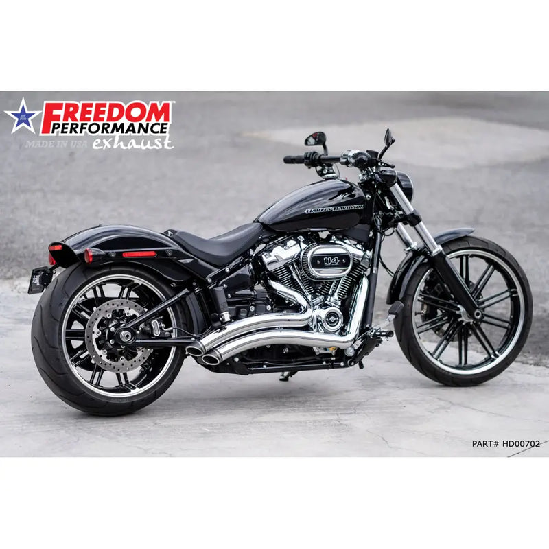 Freedom Performance Sharp Curve Radius Slash Cut Auspuff für Harley