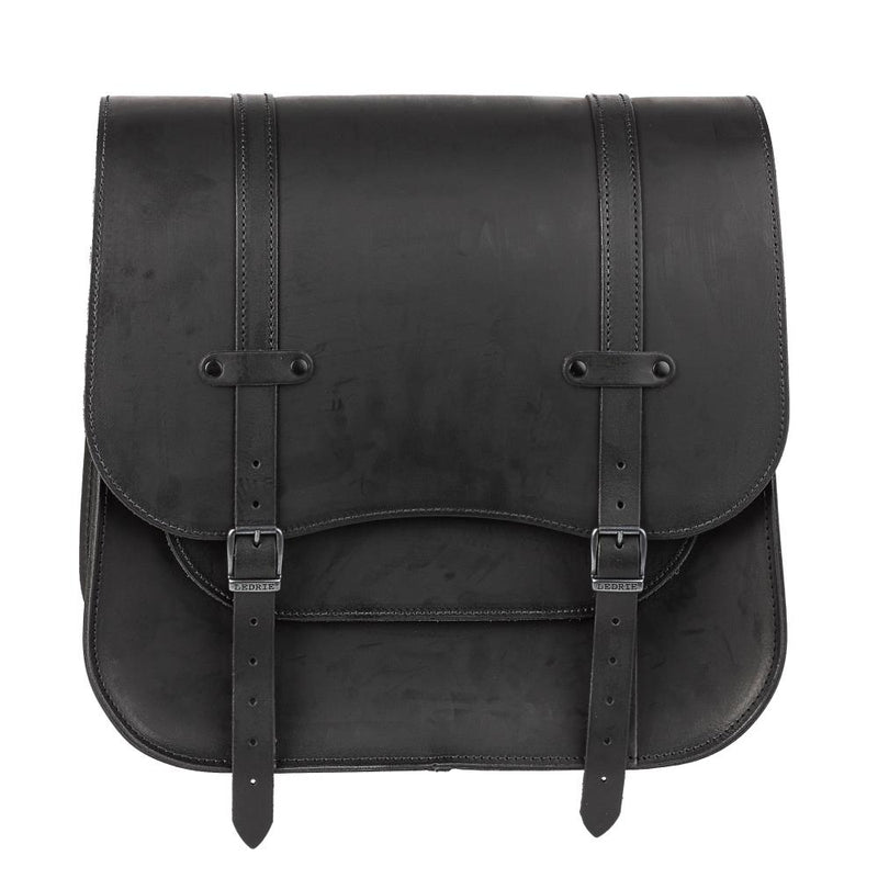 Ledrie Klassische Motorrad-Satteltasche aus Leder, 30 l
