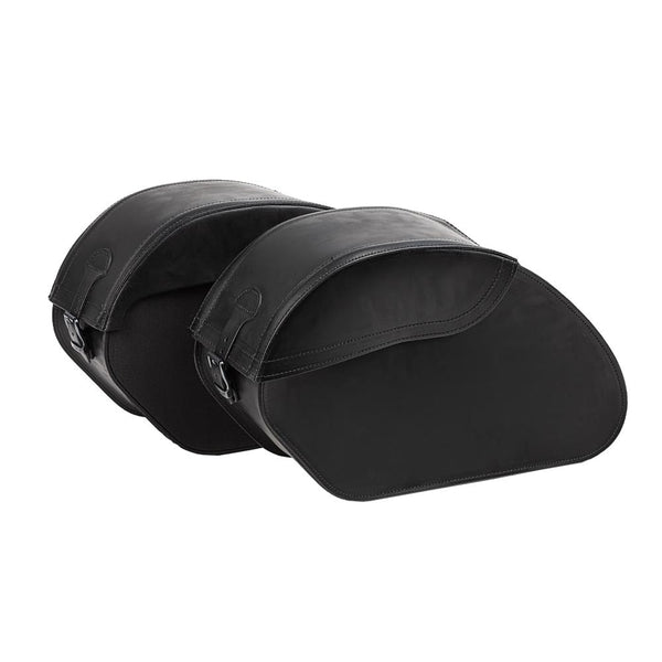 Ledrie Verstärktes, starres Leder 36L Motorrad-Satteltaschen-Set