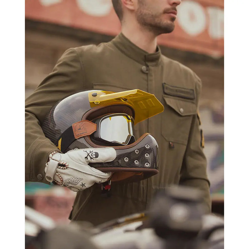 By City The Rock Retro Motocross Motorradhelm