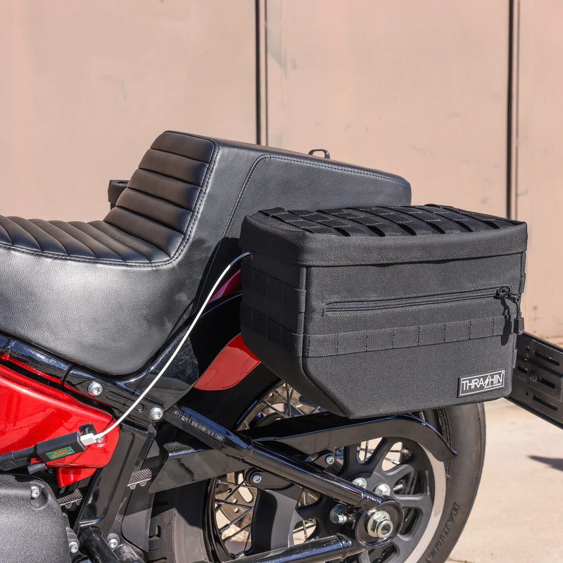 Thrashin Supply Escape 18L Überwurf-Motorrad-Satteltaschen-Set