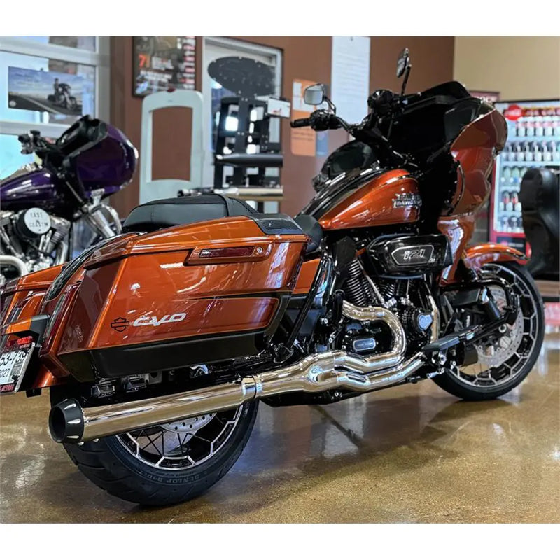 Bassani Road Rage Straight Can 2-into-1 Auspuffanlage für Harley