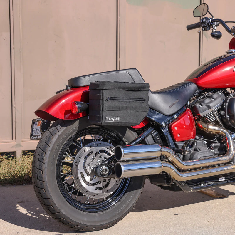 Thrashin Supply Essential 10L Überwurf-Motorrad-Satteltaschen-Set