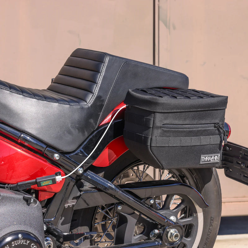 Thrashin Supply Essential 10L Überwurf-Motorrad-Satteltaschen-Set