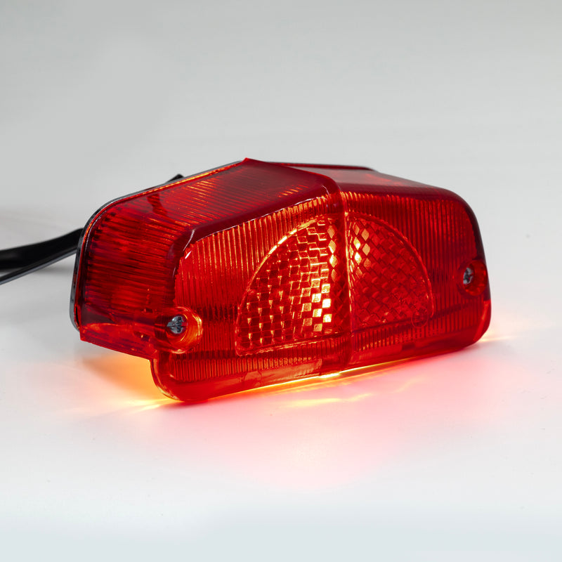 SMP Lucas Classic Motorradrücklicht Chrom