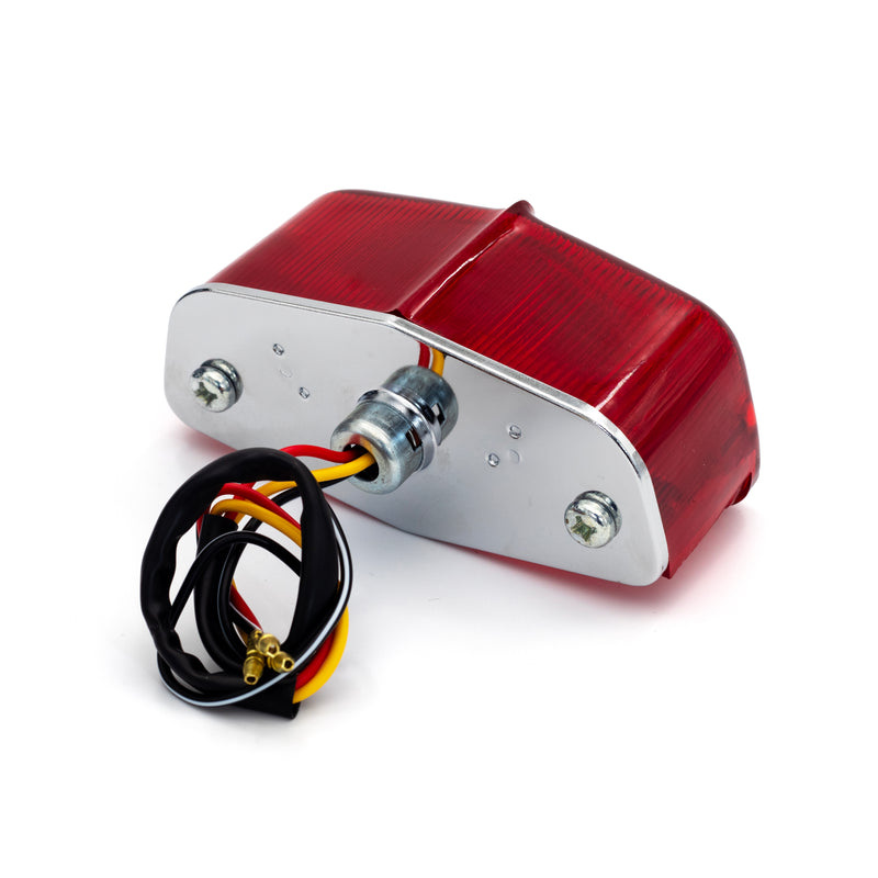 SMP Lucas Classic Motorradrücklicht Chrom