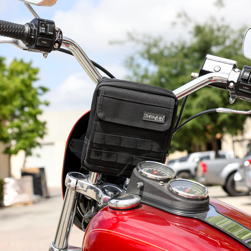 Thrashin Supply Motorrad-Lenker-Tasche Slim