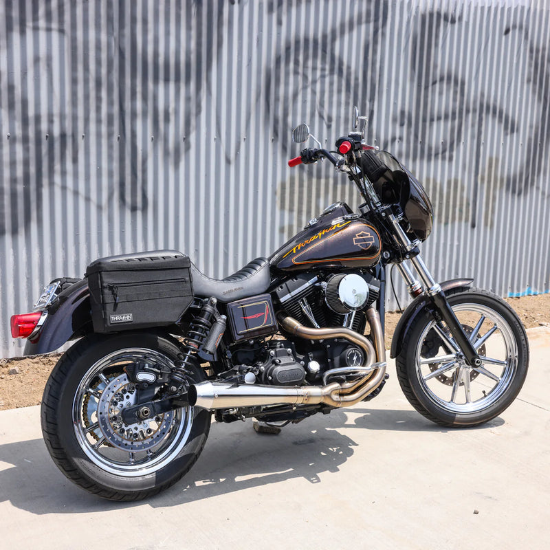 Thrashin Supply Escape 18L Überwurf-Motorrad-Satteltaschen-Set