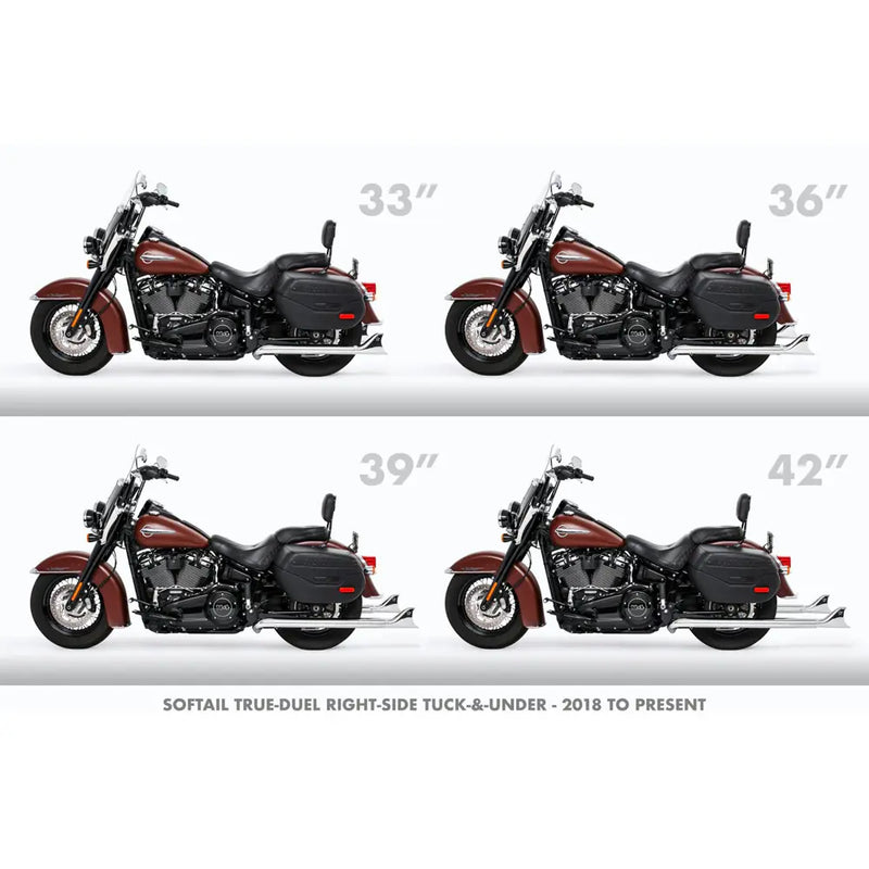 Freedom Performance Thorcat EC Approved Sharktail True Duals Auspuff für Harley