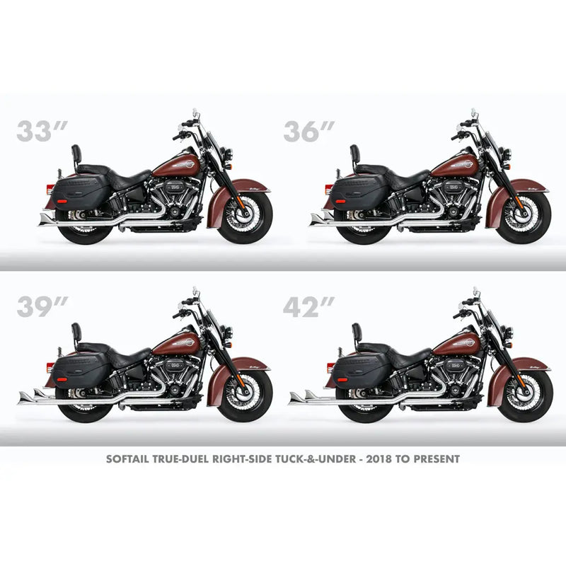 Freedom Performance Thorcat EC Approved Sharktail True Duals Auspuff für Harley