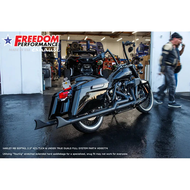 Freedom Performance Thorcat EC Approved Sharktail True Duals Auspuff für Harley