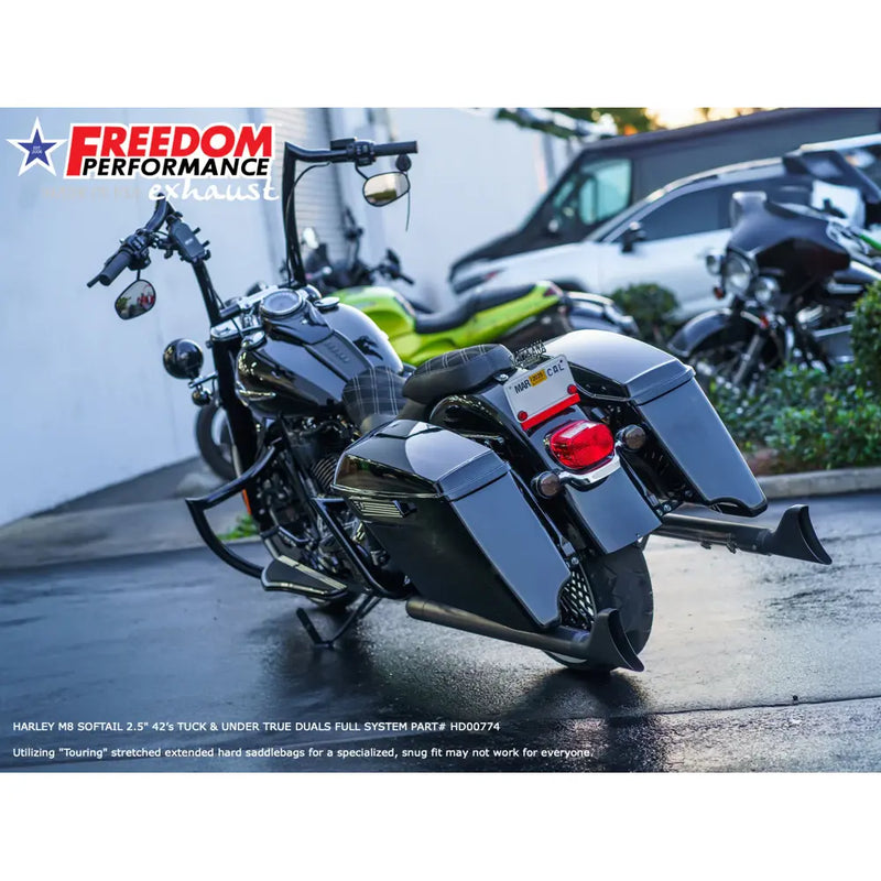 Freedom Performance Thorcat EC Approved Sharktail True Duals Auspuff für Harley