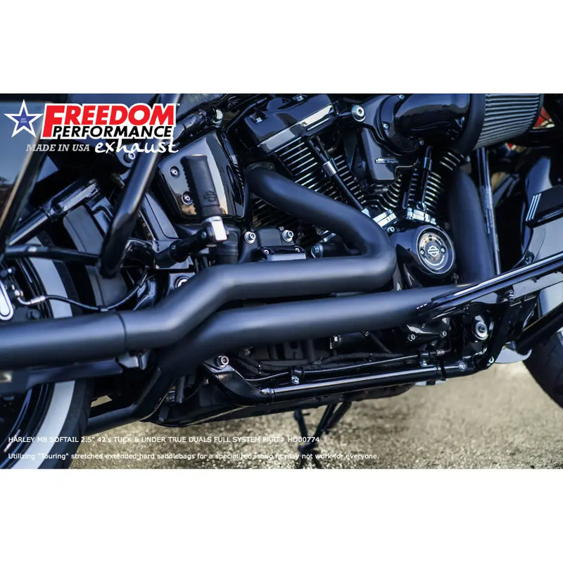 Freedom Performance Thorcat EC Approved Sharktail True Duals Auspuff für Harley