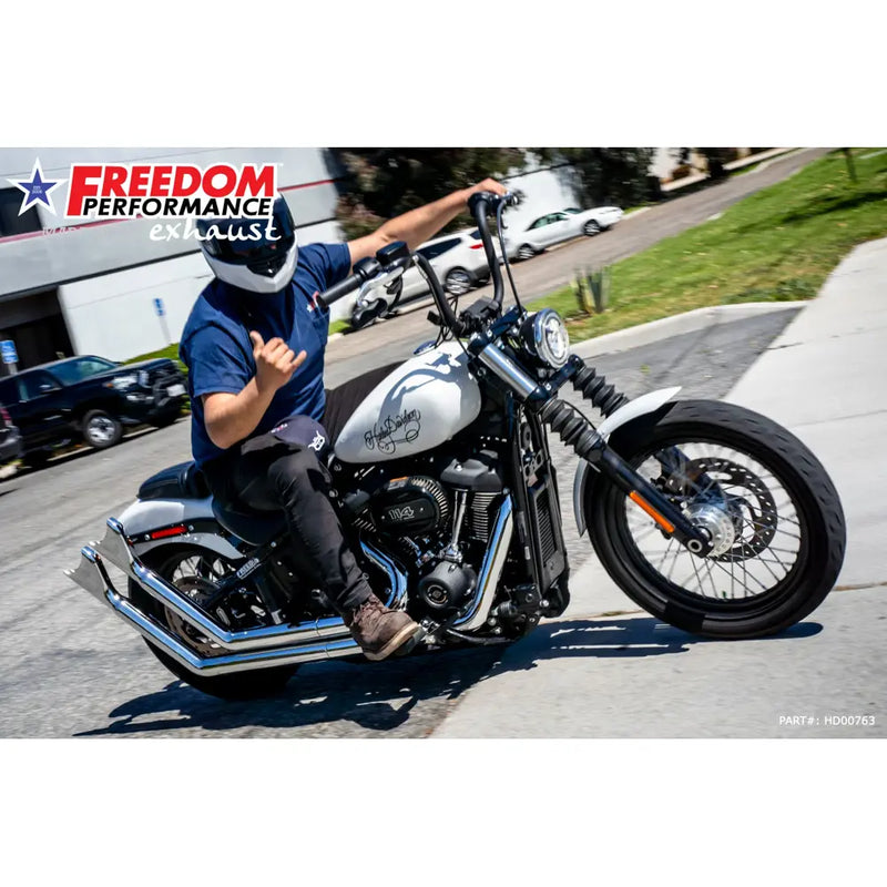 Freedom Performance Thorcat EC-geprüfter Upsweep Sharktail Auspuff für Harley